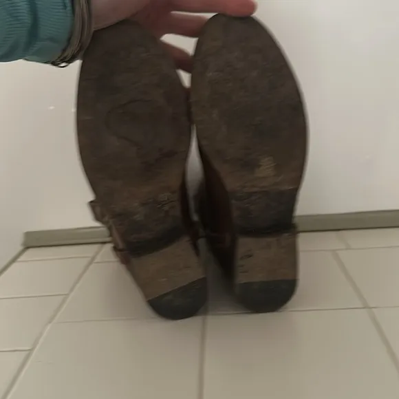 Frye Vintage Ankle Boots / Booties with metal “spurs”