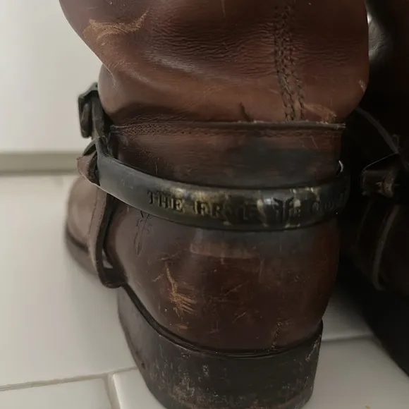 Frye Vintage Ankle Boots / Booties with metal “spurs”