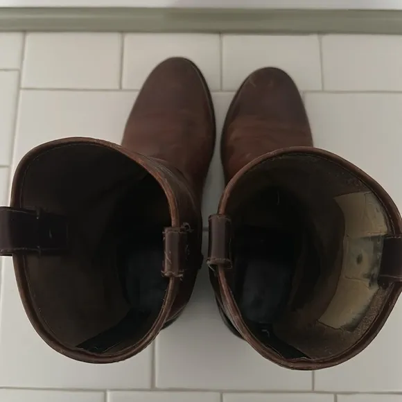 Frye Vintage Ankle Boots / Booties with metal “spurs”