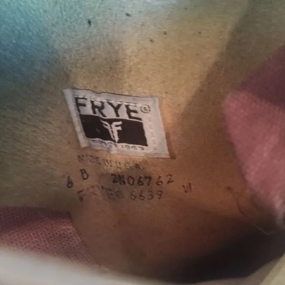 Frye Vintage distressed riding boots size 6B