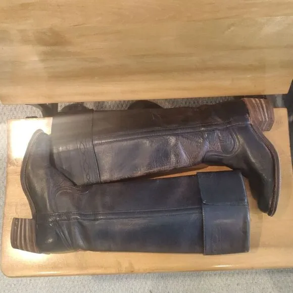 Frye Vintage distressed riding boots size 6B