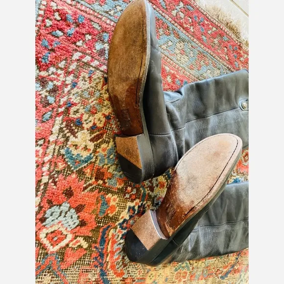 FRYE Vintage Leather Melissa Button Campus Riding Boots