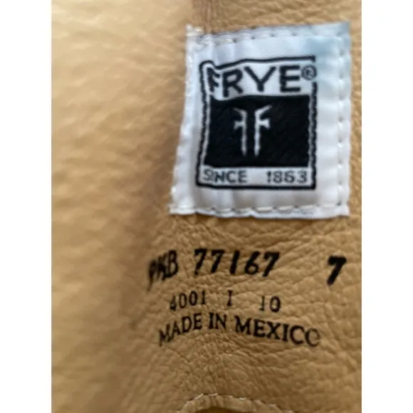 FRYE Vintage Leather Melissa Button Campus Riding Boots