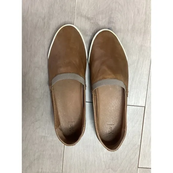 FRYE WOMEN Melanie Slip On LOAFERS FLATS SHOES COGNAC 7.5 M leather