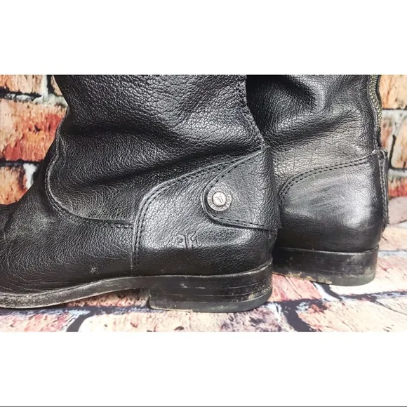 Frye Womens Melissa Button Knee High Leather Boots