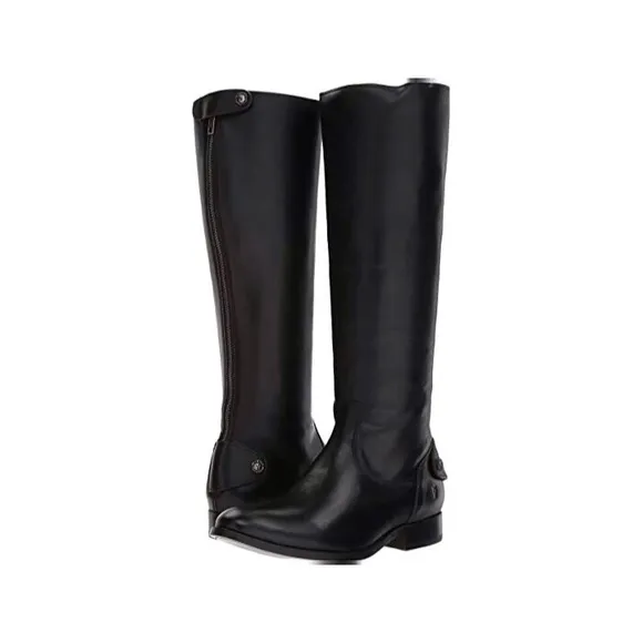 Frye Womens Melissa Button Knee High Leather Boots