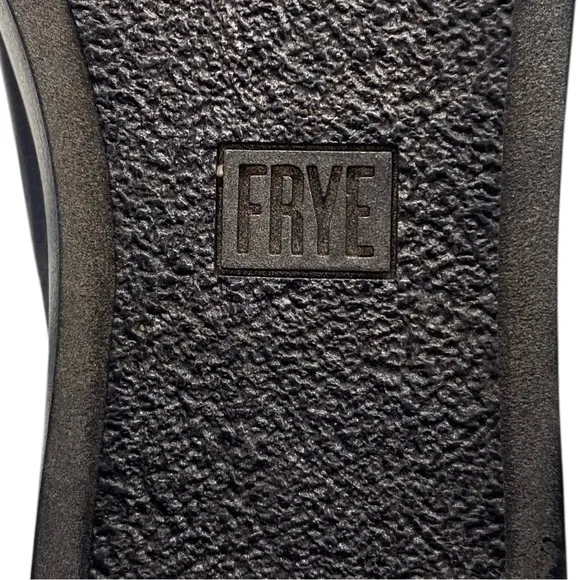 Frye Womens Shoes Lena Leather Sneakers Sz 8 Gray Silver Metallic Low Top Zip