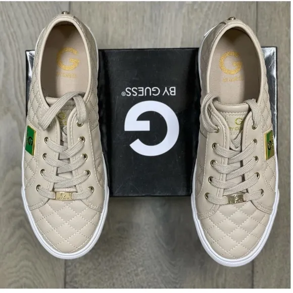 G by Guess Leather Quilted Pattern Sneakers NWB!
