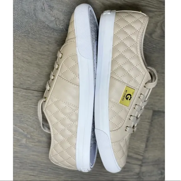 G by Guess Leather Quilted Pattern Sneakers NWB!