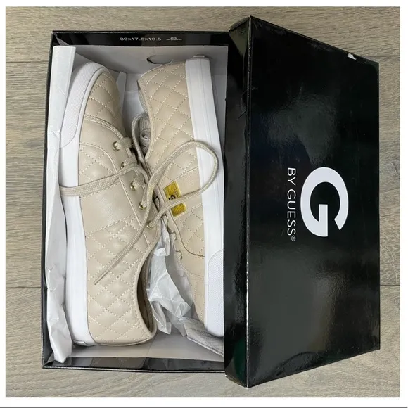 G by Guess Leather Quilted Pattern Sneakers NWB!