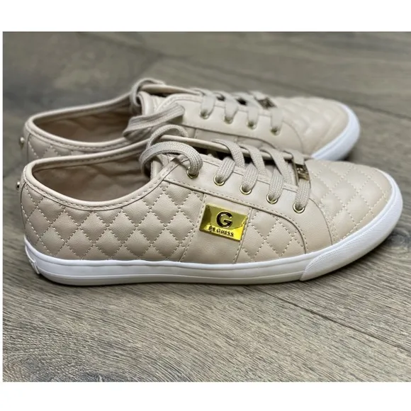 G by Guess Leather Quilted Pattern Sneakers NWB!