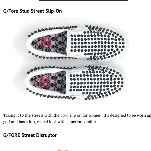 G/ FORE Limited edition Estudded Street Shoes