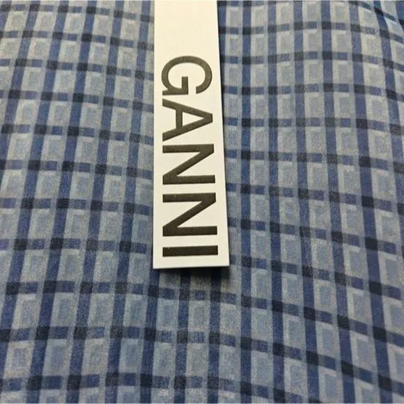 GANNI Organza Boho Mini Dress