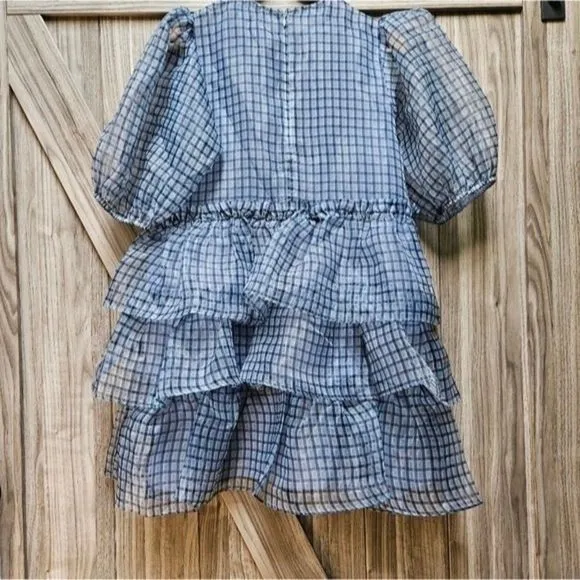 GANNI Organza Boho Mini Dress