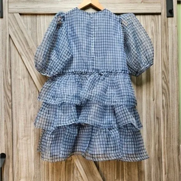 GANNI Organza Boho Mini Dress