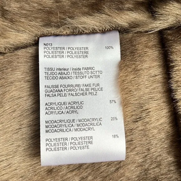 Gerard Darel Women’s Boho Glam Faux Fur Suede Vest Brown 8 M