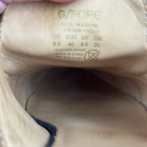 G/FORE Navy Skull &amp; Ts Mule Street Shoes Size 8.5