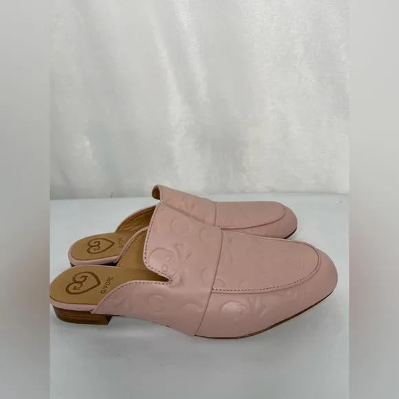 G/FORE Womens Debossed Mule Street Shoes - Blush size 7