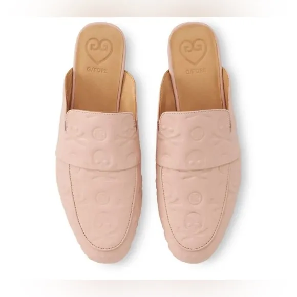 G/FORE Womens Debossed Mule Street Shoes - Blush size 7