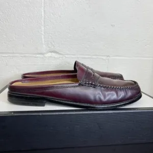G.H. Bass Peggy Burgundy Leather Slip-On Loafers Size 7M