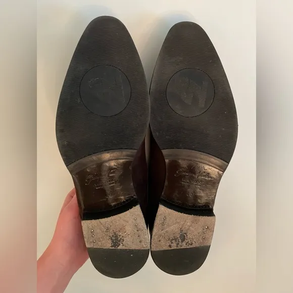 Giampiero Nicola Shoes Oxford Dress Brown Suede Italian Men's Size 40 EU 7 US