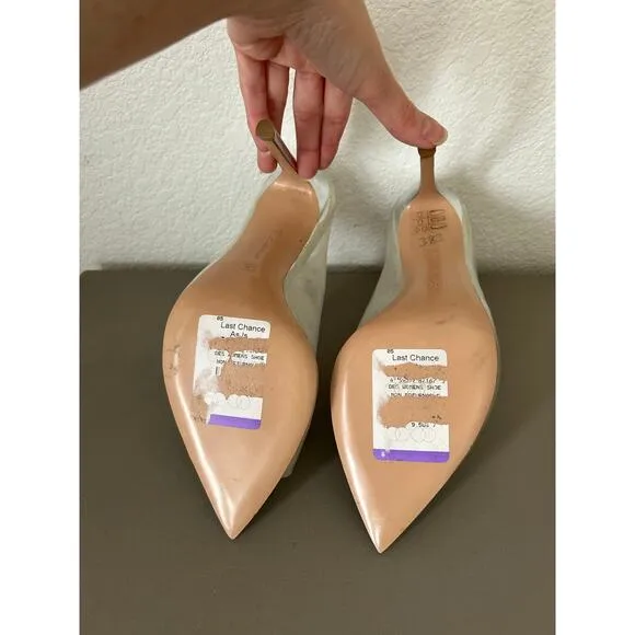 Gianvito Rossi Silver Sigma StilettoHeels - 9.5