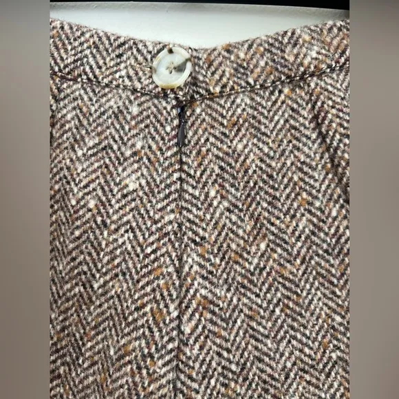 Girl Of The Earth Amsterdam Shorts Women’s S Wool Vintage Brown Houndstooth NYC