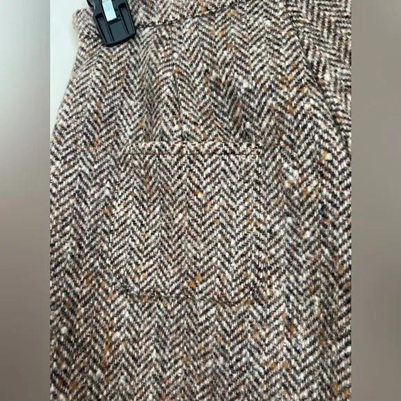 Girl Of The Earth Amsterdam Shorts Women’s S Wool Vintage Brown Houndstooth NYC