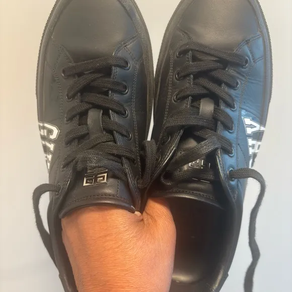 Givenchy Black and White Athletic Sneakers Minimalist Design