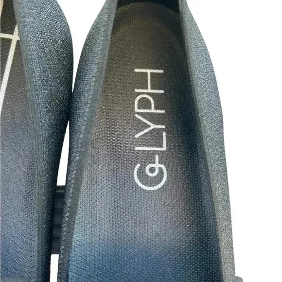 GLYPH Black Knit Loafer Minimalist Washable Eco-friendly Shoes Womens 9