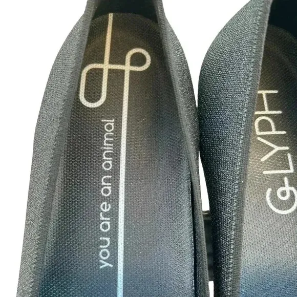 GLYPH Black Knit Loafer Minimalist Washable Eco-friendly Shoes Womens 9