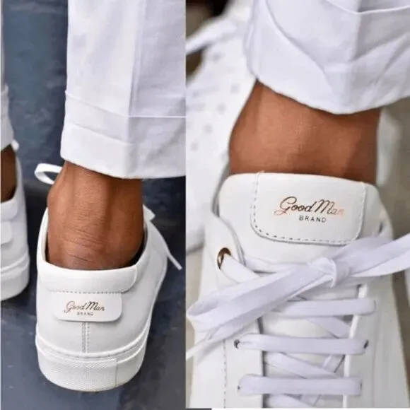 Good Man Brand Men's Edge Mono Lo Top Sneaker Shoes White Size 11