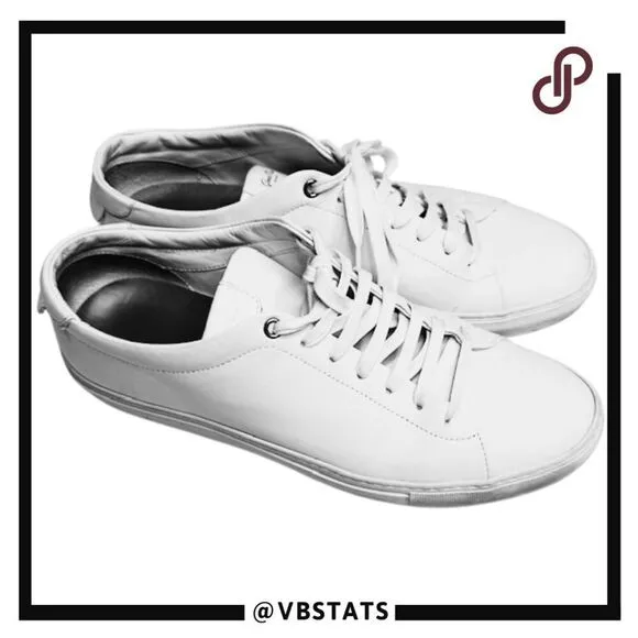 Good Man Brand Men's Edge Mono Lo Top Sneaker Shoes White Size 11