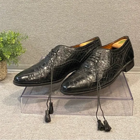 Gorgio Brutini Black Leather Dress Shoes Size 13