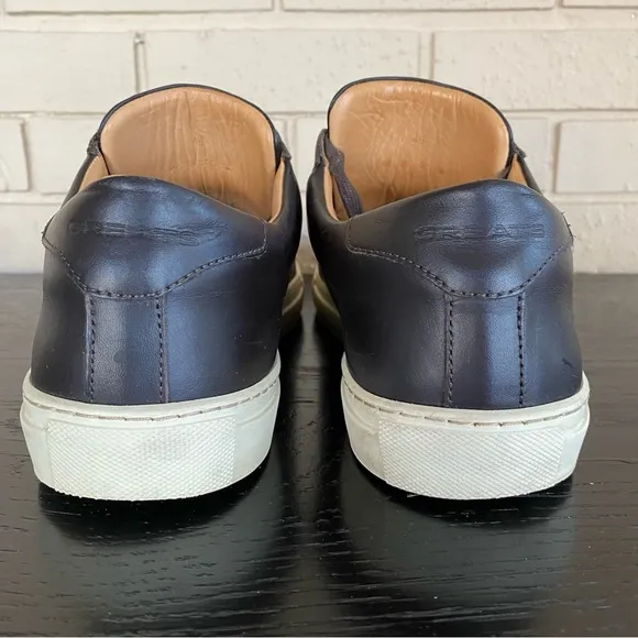 Greats Brooklyn Royale Mens Size 12 Shoes Brown Leather Sneakers Made in Italy