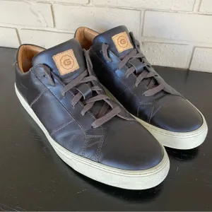 Greats Brooklyn Royale Mens Size 12 Shoes Brown Leather Sneakers Made in Italy