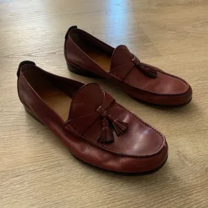 Gucci Burgundy Tassel Loafers