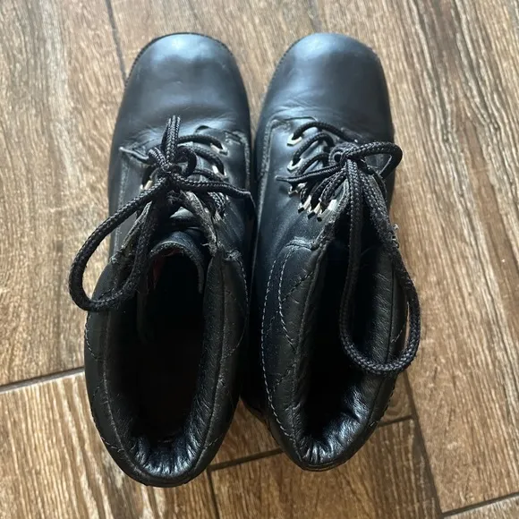 Harley-Davidson vintage cruise control leather black biker boots
