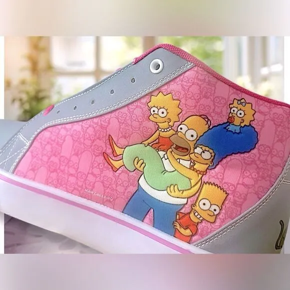 Heelys The Simpsons Pink and Grey Sneakers The Simpsons Family Size 9 Mens EU 42