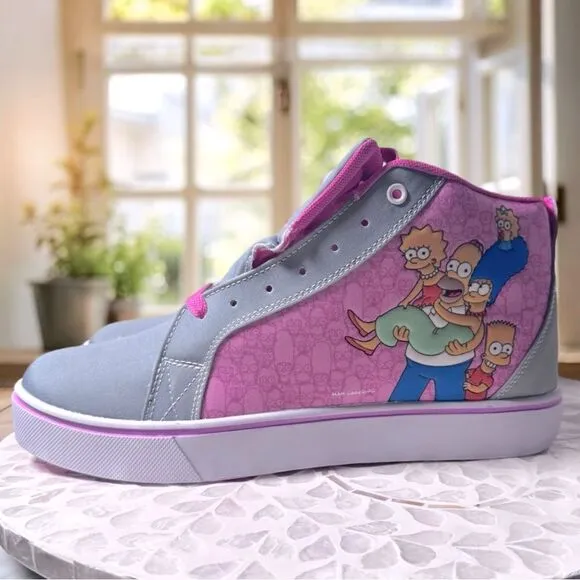 Heelys The Simpsons Pink and Grey Sneakers The Simpsons Family Size 9 Mens EU 42
