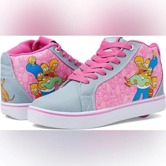 Heelys The Simpsons Pink and Grey Sneakers The Simpsons Family Size 9 Mens EU 42