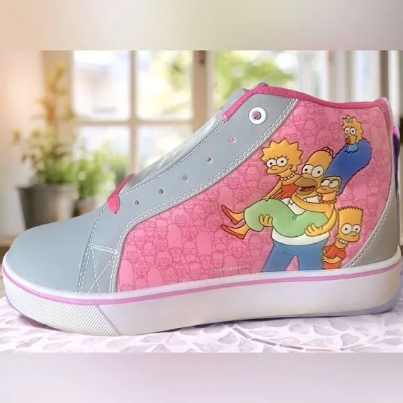 Heelys The Simpsons Pink and Grey Sneakers The Simpsons Family Size 9 Mens EU 42