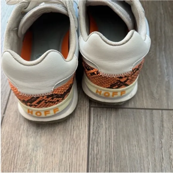 HOFF  Women’s Light Blue and Orange Low Top Sneakers 10