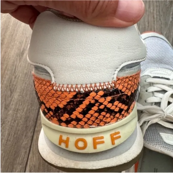 HOFF  Women’s Light Blue and Orange Low Top Sneakers 10
