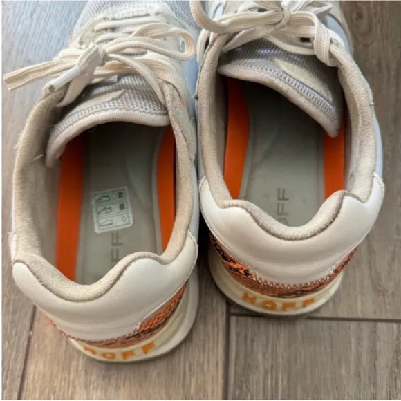 HOFF  Women’s Light Blue and Orange Low Top Sneakers 10