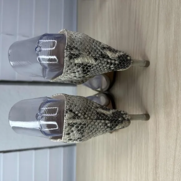 Hotel Particulier Shoes Womens EU 36 Beige Snake Print‎ Heeled Sandal