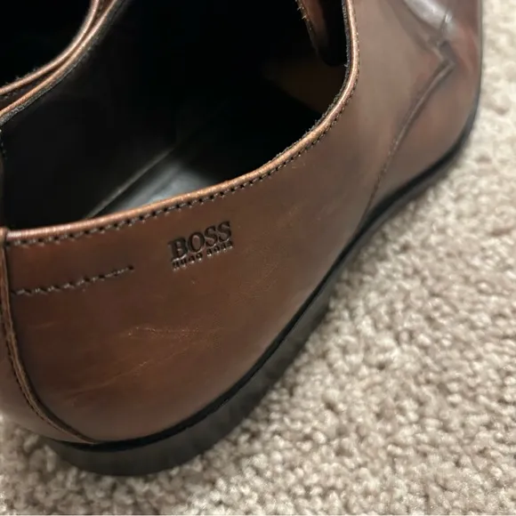 Hugo Boss Brown Leather Dress Shoes Size 10 50130567