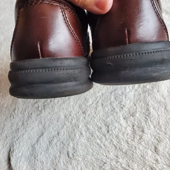 Hush Puppies Dark Brown Leather Tied Gus Oxford 18784 Dress Shoes Men 10.5