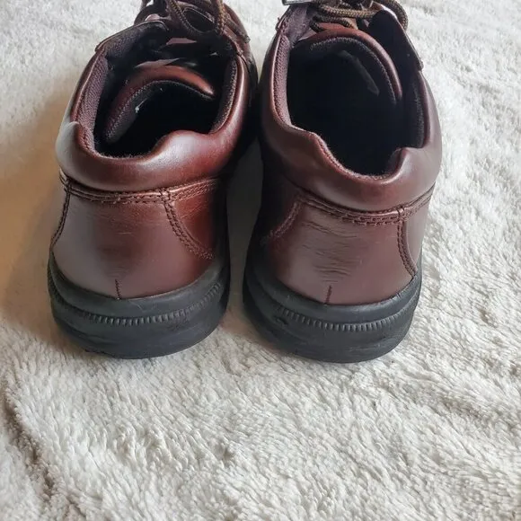 Hush Puppies Dark Brown Leather Tied Gus Oxford 18784 Dress Shoes Men 10.5