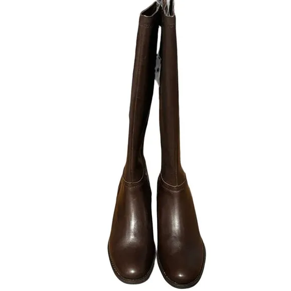 Hush Puppies Leather Riding Boots Womens Lindy Chamber Water Resistant SZ 8 UK 6
